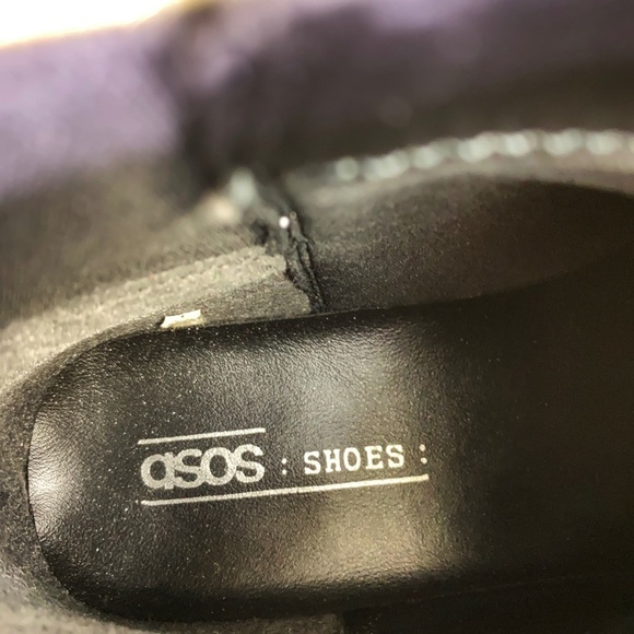 Asos White Leather Booties Boots Cowboy Pointed Toe - Picture 6 of 8